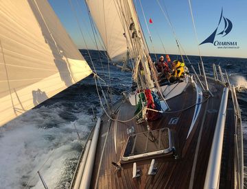 9 Knoten Fahrt über Grund