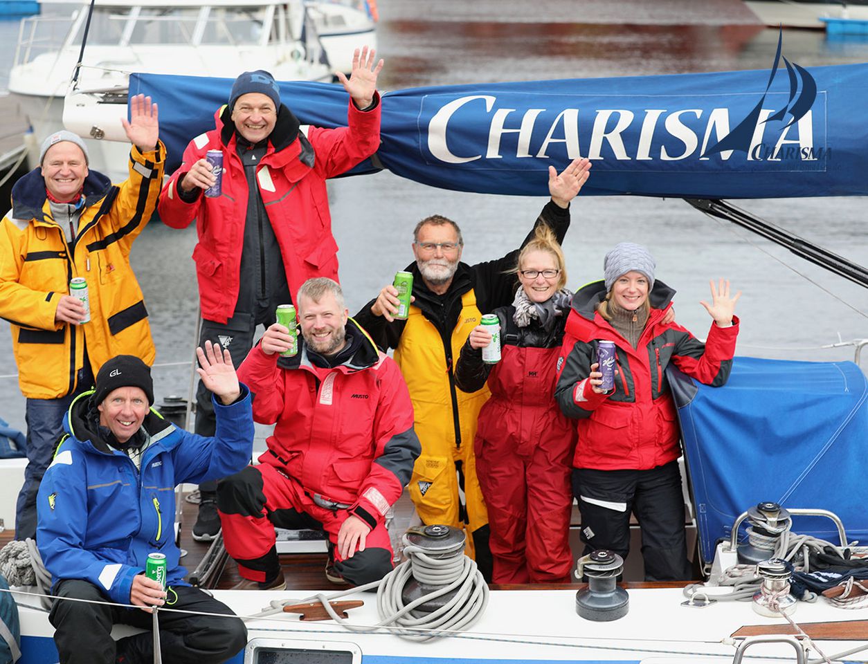 Crew im Hafen von Stralsund