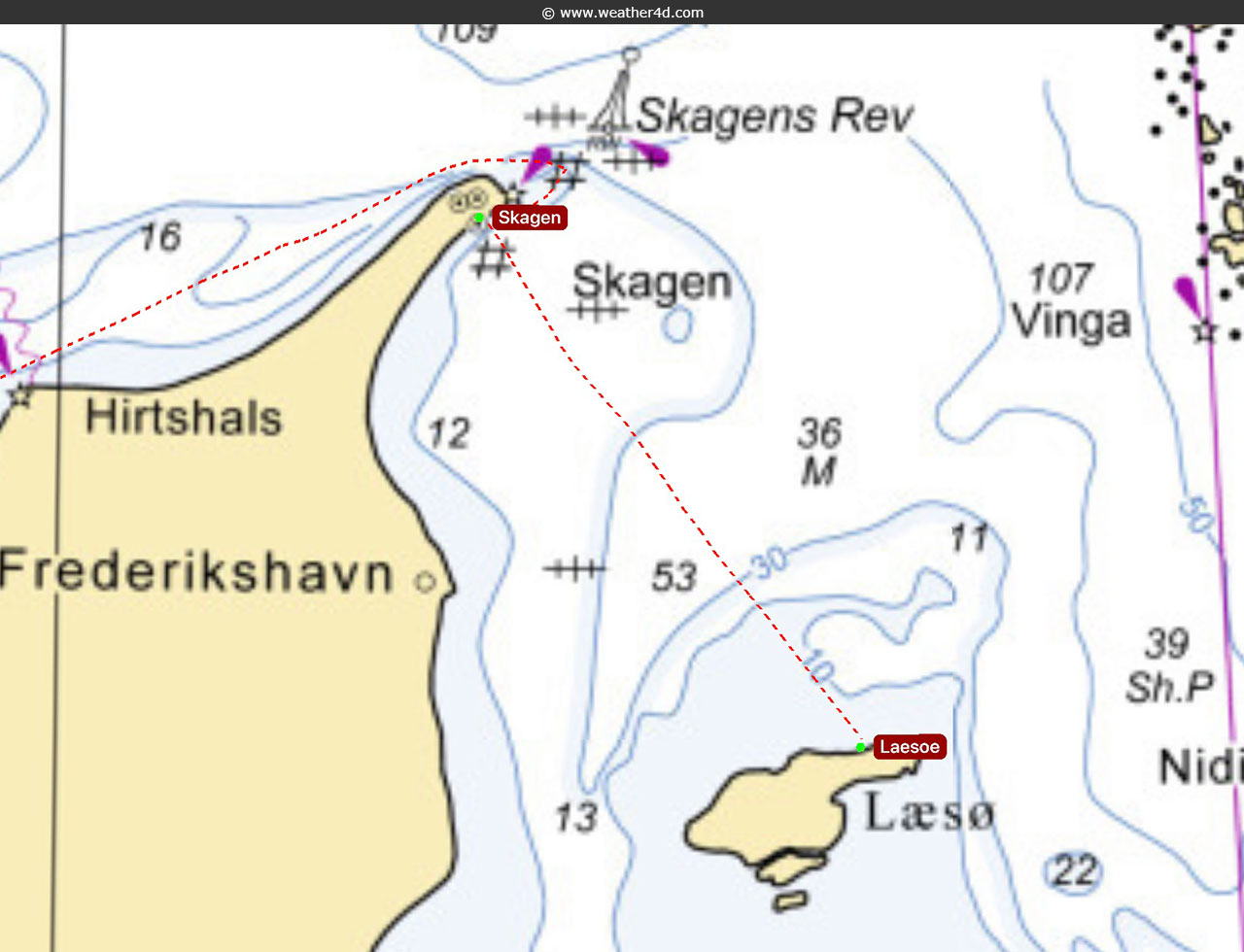 Seekarte Skagen - Østerby